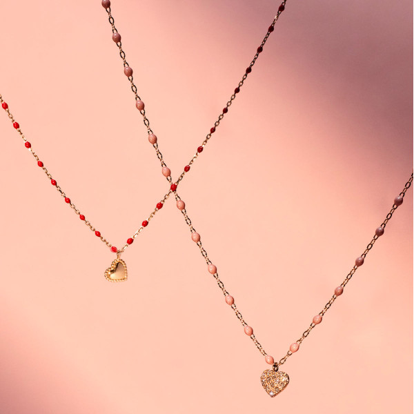 Collier gigi CLOZEAU Lucky Coeur Or Jaune 40cm