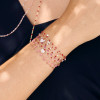 Bracelet gigi CLOZEAU Lucky Coeur Or Rose 17cm