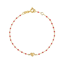 Bracelet gigi CLOZEAU Lucky Coeur Or Jaune 17cm