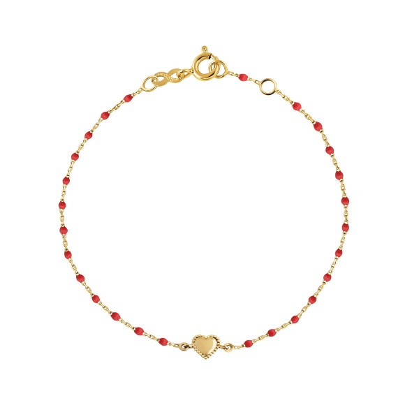 Bracelet gigi CLOZEAU Lucky Coeur Or Jaune 17cm