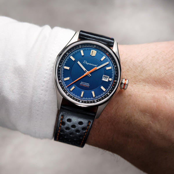 copy of Montre Depancel Série R - F-BACK - DUSK BLUE Bracelet Cuir