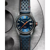 Montre Depancel Autosport Date Cadran Bleu Bracelet Racing Bleu Orange