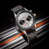 Montre Depancel Autosport Cadran Silver Bracelet Racing Noir