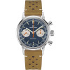 Montre Hamilton American Classic Intra-Matic Chronographe H Cadran Bleu Bracelet Cuir 40mm