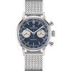 Montre Hamilton American Classic Intra-Matic Chronographe H Cadran Bleu Bracelet Cuir 40mm