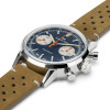 Montre Hamilton American Classic Intra-Matic Chronographe H Cadran Bleu Bracelet Cuir 40mm