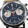 Montre Hamilton American Classic Intra-Matic Chronographe H Cadran Bleu Bracelet Cuir 40mm