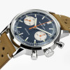 Montre Hamilton American Classic Intra-Matic Chronographe H Cadran Bleu Bracelet Cuir 40mm