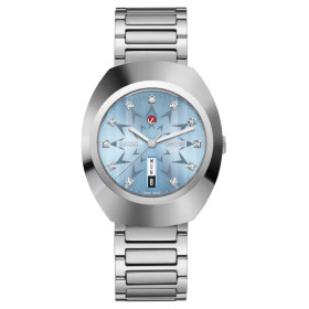 Montre Rado DiaStar Original Automatique Cadran Bleu Glacier Index Diamants