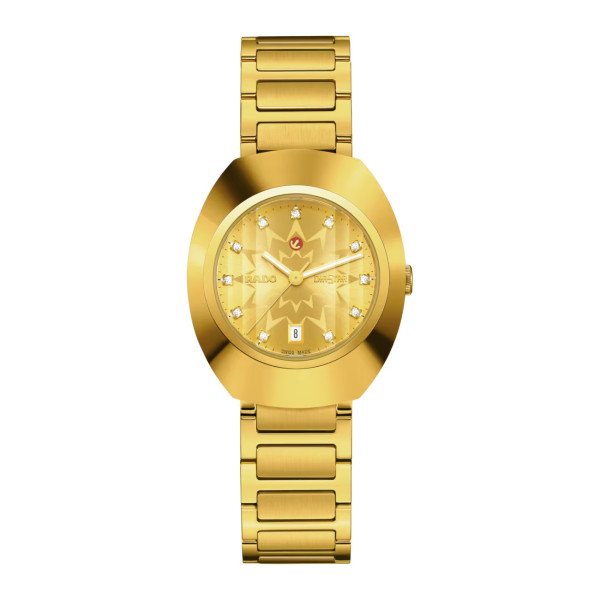 Montre Rado DiaStar Original Automatique 30mm PVD Cadran Jaune Index Diamants
