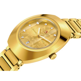 Montre Rado DiaStar Original Automatique 30mm PVD Cadran Jaune Index Diamants