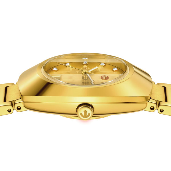 Montre Rado DiaStar Original Automatique 30mm PVD Cadran Jaune Index Diamants