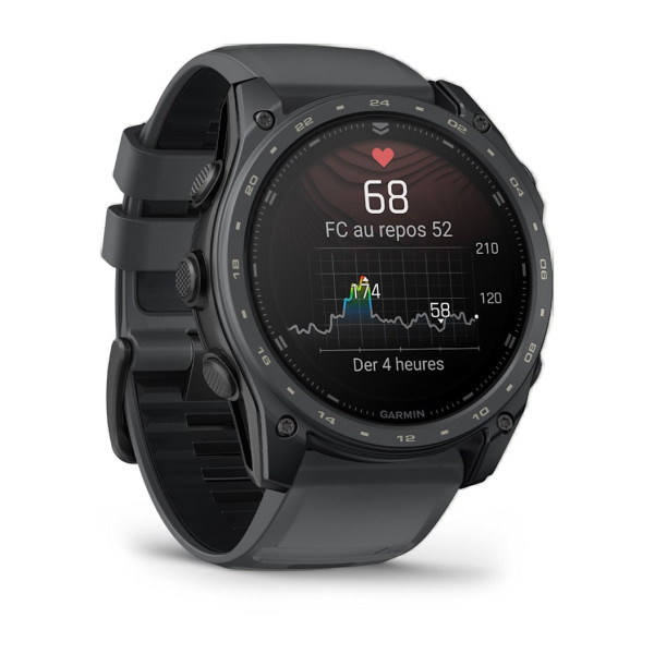 Garmin tactix 8 AMOLED Cerakote 51 mm | GPS tactique, plongée 40 m