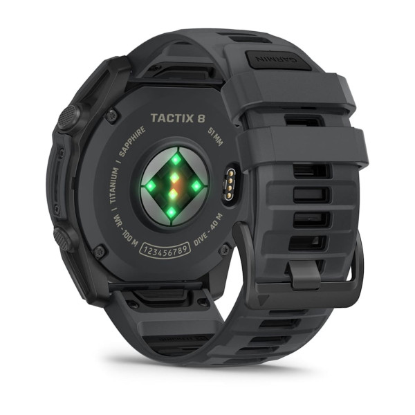 Garmin tactix 8 AMOLED Cerakote 51 mm | GPS tactique, plongée 40 m