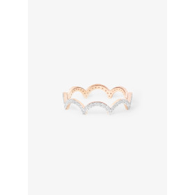 Bague Ginette NY Diamond Goldfish Band Or Rose