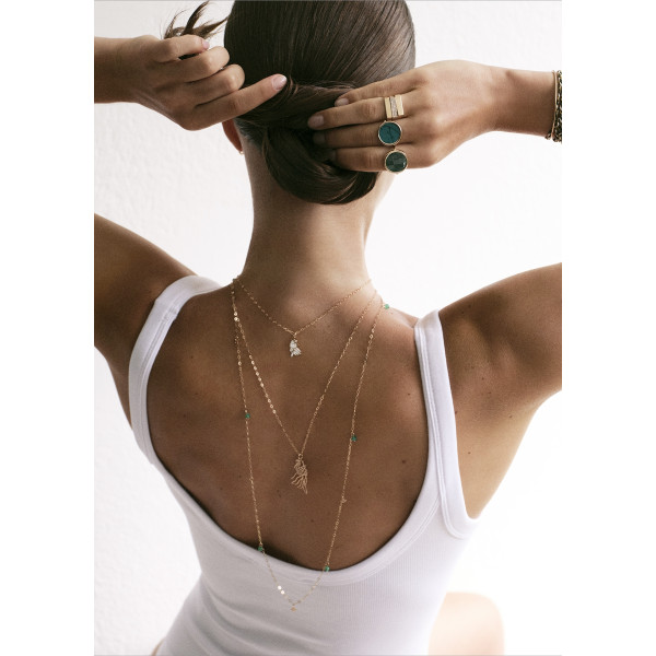 Pendentif Ginette NY Diamond Goldfish Charm Or Rose