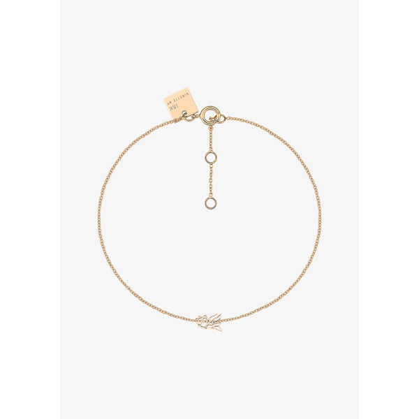 Bracelet Ginette NY Tiny Goldfish Bracelet Or Rose