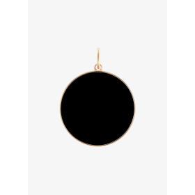 Pendentif Ginette NY Jumbo Ever Onyx Charm Or Rose Onyx