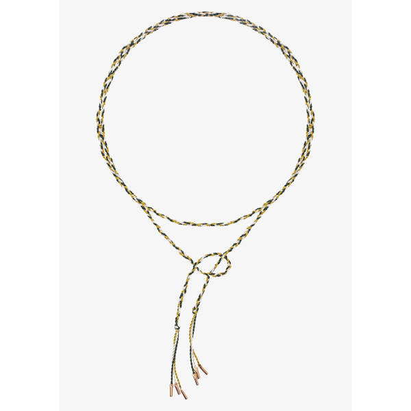 Ginette NY Ivory Forest Mustard Silk Braid Or Rose