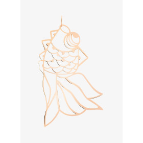 Pendentif Ginette NY Jumbo Goldfish Charm Or Rose