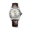 Montre Longines Conquest heritage 38 mm Automatique Cadran Argenté Bracelet Cuir d'alligator