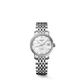 Montre Longines Longines elegant collection 25.50 mm Automatique Cadran Nacre blanche Bracelet Acier