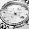 Montre Longines Longines elegant collection 25.50 mm Automatique Cadran Nacre blanche Bracelet Acier