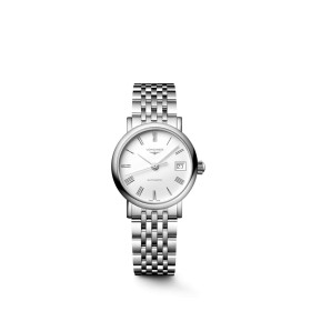 Montre Longines Longines elegant collection 25.50 mm Automatique Cadran Blanc mat Bracelet Acier