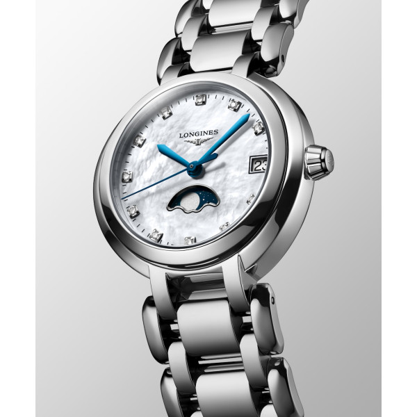 Montre Longines Longines elegant collection 25.50 mm Automatique Cadran Blanc mat Bracelet Acier