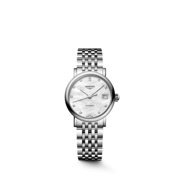Montre Longines Longines elegant collection 25.50 mm Automatique Cadran Nacre blanche Bracelet Acier
