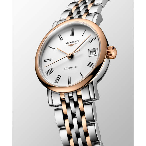 Montre Longines Longines elegant collection 25.50 mm Automatique Cadran Blanc mat Bracelet acier