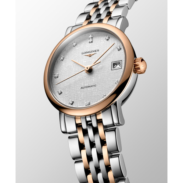 Montre Longines Longines elegant collection 25.50 mm Automatique Cadran Striped Silver Bracelet acier