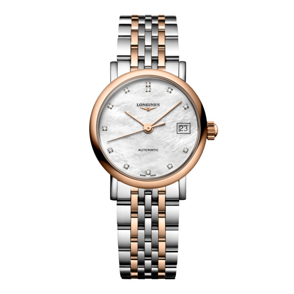 Montre Longines Longines elegant collection 25.50 mm Automatique Cadran Nacre blanche Bracelet acier