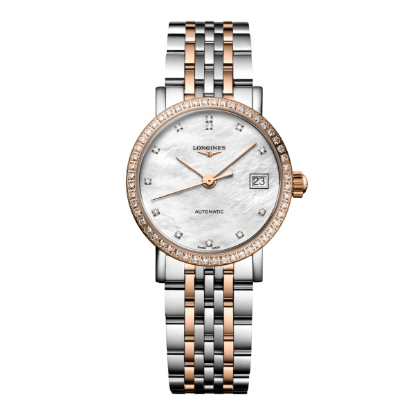 Montre Longines Longines elegant collection 25.50 mm Automatique Cadran Nacre blanche Bracelet acier