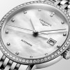 Montre Longines Longines elegant collection 29 mm Automatique Cadran Nacre blanche Bracelet Acier