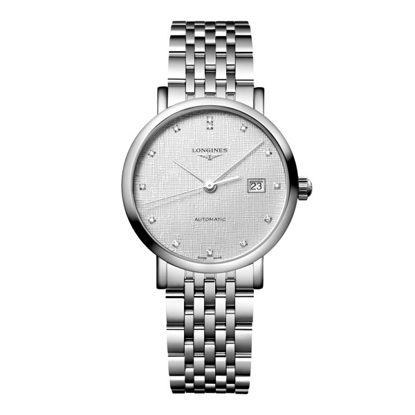 Montre Longines Longines elegant collection 29 mm Automatique Cadran Striped Silver Bracelet Acier