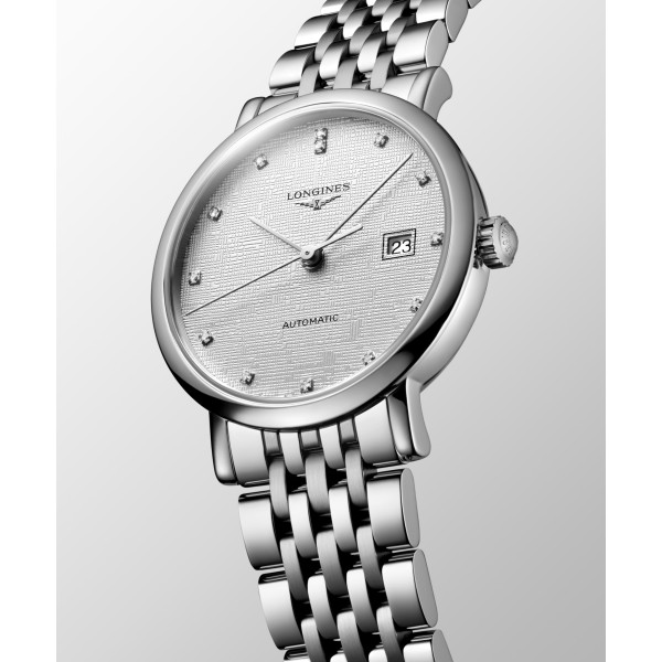 Montre Longines Longines elegant collection 29 mm Automatique Cadran Striped Silver Bracelet Acier