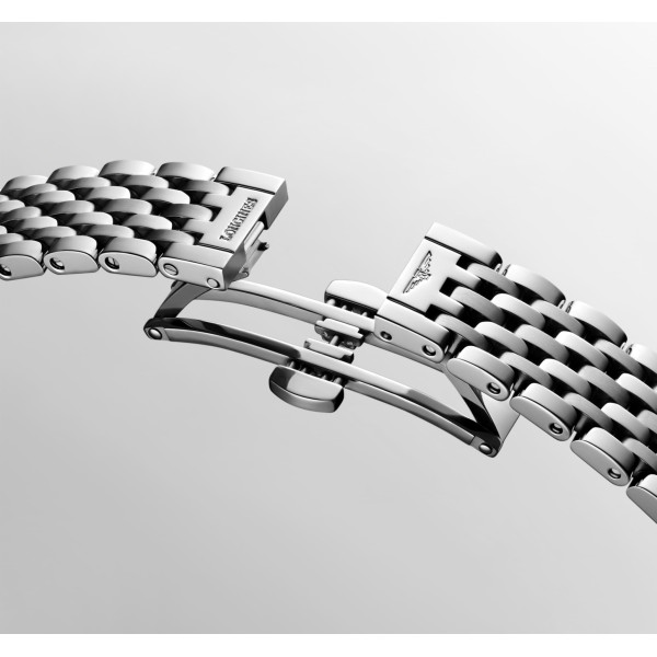 Montre Longines Longines elegant collection 29 mm Automatique Cadran Striped Silver Bracelet Acier