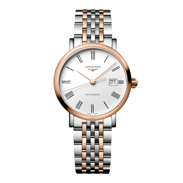 Montre Longines Longines elegant collection 29 mm Automatique Cadran Blanc mat Bracelet acier