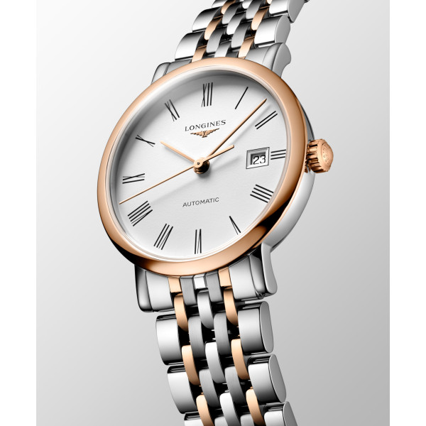 Montre Longines Longines elegant collection 29 mm Automatique Cadran Blanc mat Bracelet acier