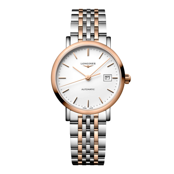 Montre Longines Longines elegant collection 29 mm Automatique Cadran Blanc mat Bracelet acier
