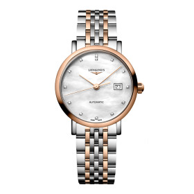 Montre Longines Longines elegant collection 29 mm Automatique Cadran Nacre blanche Bracelet acier