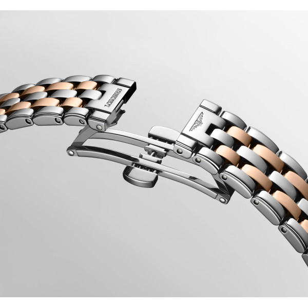 Montre Longines Flagship classic 30 mm Automatique Cadran Sunray anthracite Bracelet Acier