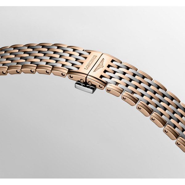 Montre Longines La grande classique de longines 29 mm Quartz Cadran Rouge Bracelet Acier