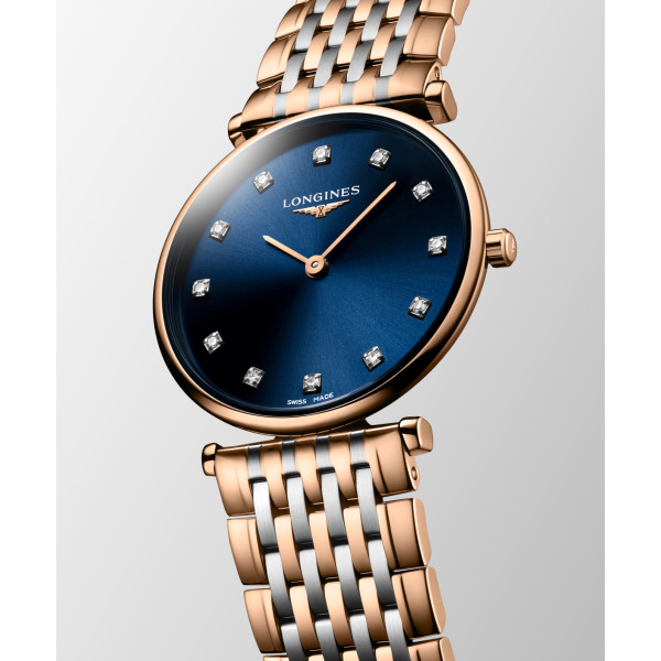 Montre Longines La grande classique de longines 29 mm Quartz Cadran Bleu soleillé Bracelet Acier