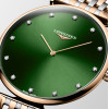 Montre Longines La grande classique de longines 38 mm Quartz Cadran Vert soleillé Bracelet Acier