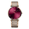 Montre Longines La grande classique de longines 38 mm Quartz Cadran Rouge Bracelet Acier