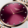 Montre Longines La grande classique de longines 38 mm Quartz Cadran Rouge Bracelet Acier