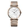 Montre Longines La grande classique de longines 38 mm Quartz Cadran Nacre blanche Bracelet Acier