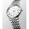 Montre Longines Longines elegant collection 39 mm Automatique Cadran Blanc mat Bracelet Acier